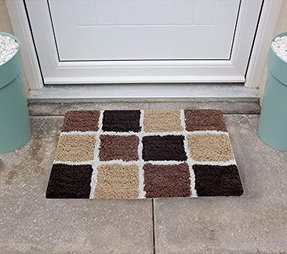 Doormats: Cotton Door Mat - 16"x24", Multicolour Set of 3