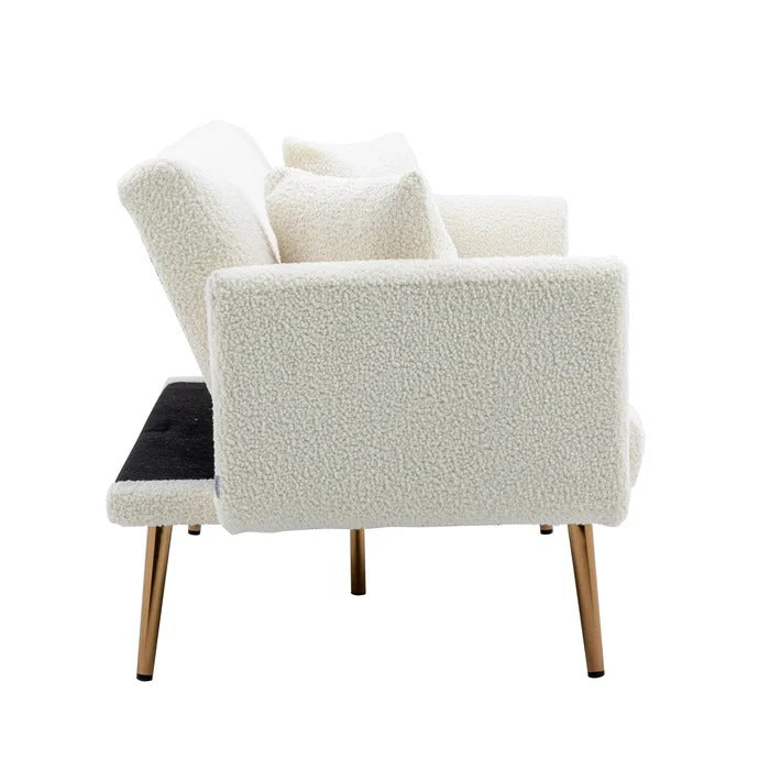 Couch: 64'' Round Arm Loveseat