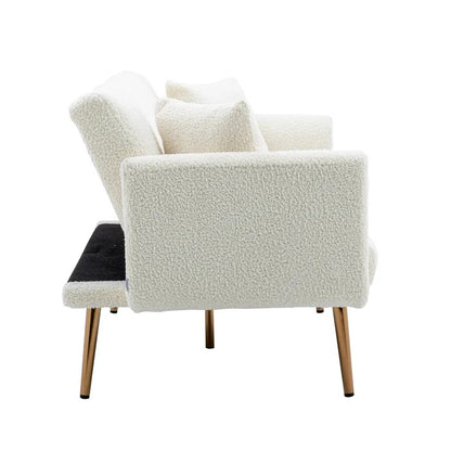 Couch: 64'' Round Arm Loveseat