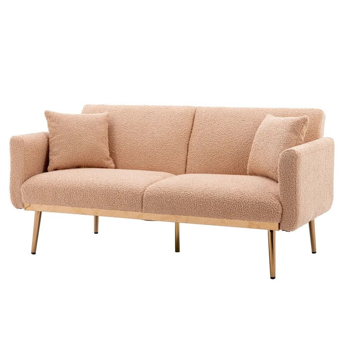 Couch: 64'' Round Arm Loveseat