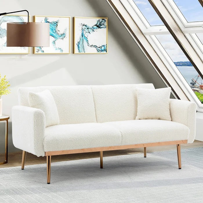 Couch: 64'' Round Arm Loveseat