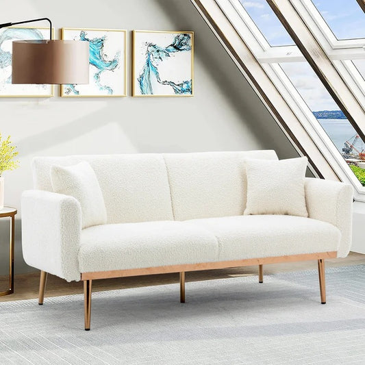 Couch: 64'' Round Arm Loveseat