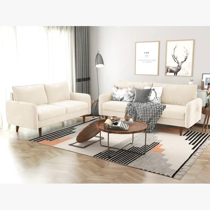 Couch:  72'' Velvet Square Arm Sofa