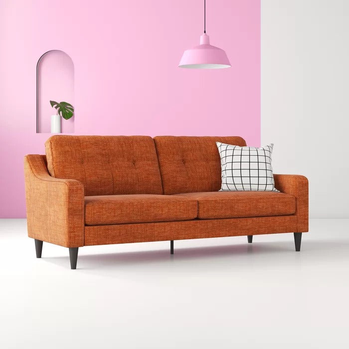 Couch: 75.6'' Square Arm Sofa