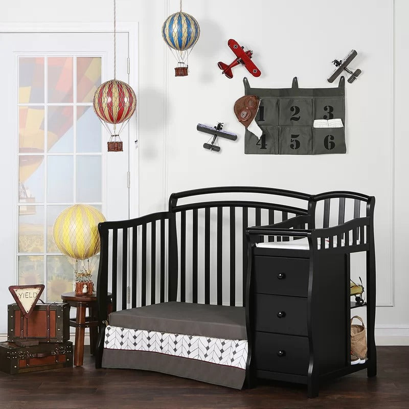 Cribs: 2-in-1 Mini Convertible Crib and Changer