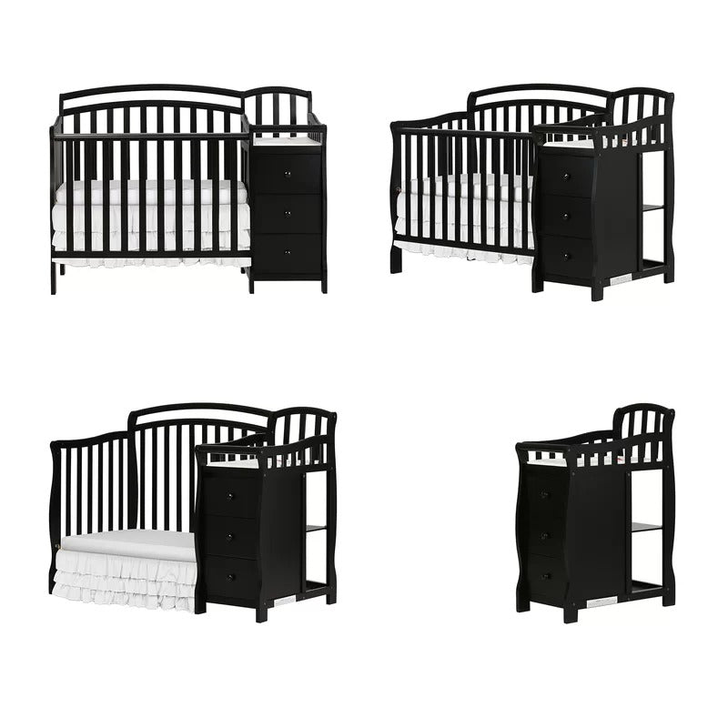 Cribs: 2-in-1 Mini Convertible Crib and Changer