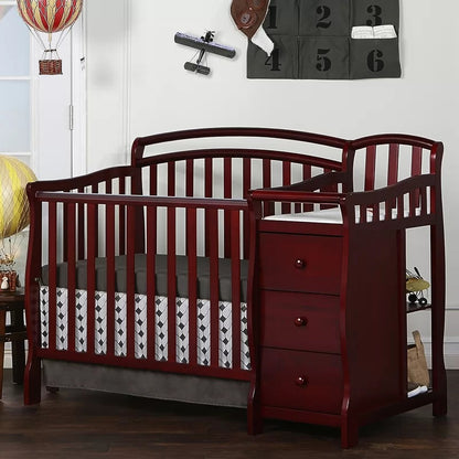 Cribs: 2-in-1 Mini Convertible Crib and Changer