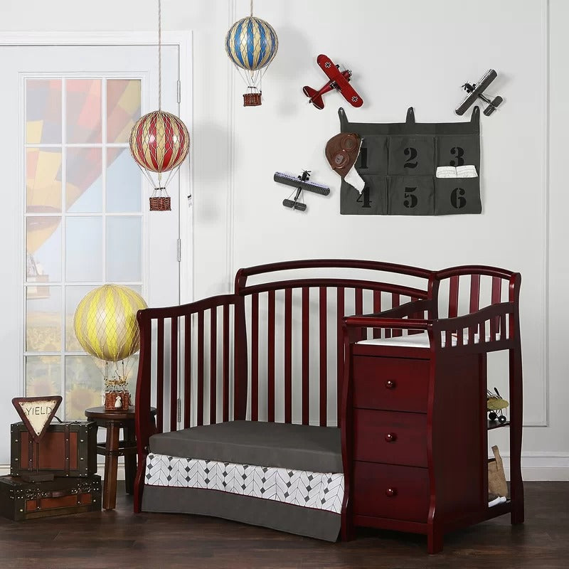 Cribs: 2-in-1 Mini Convertible Crib and Changer
