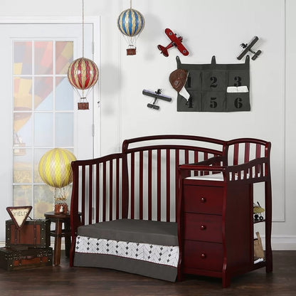 Cribs: 2-in-1 Mini Convertible Crib and Changer