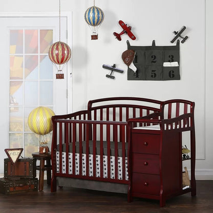 Cribs: 2-in-1 Mini Convertible Crib and Changer