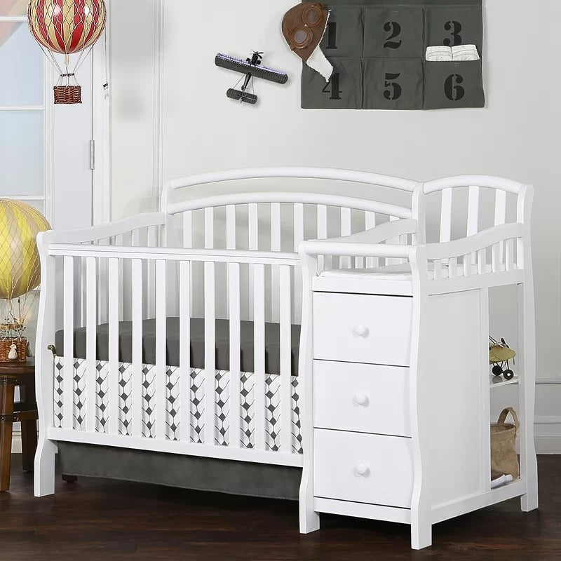 Cribs: 2-in-1 Mini Convertible Crib and Changer
