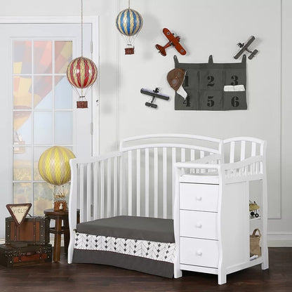 Cribs: 2-in-1 Mini Convertible Crib and Changer