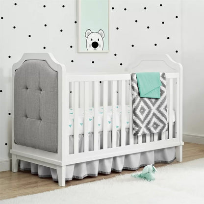 Cribs: 3-in-1 Convertible Upholstered Crib