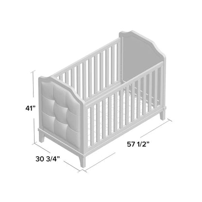 Cribs: 3-in-1 Convertible Upholstered Crib