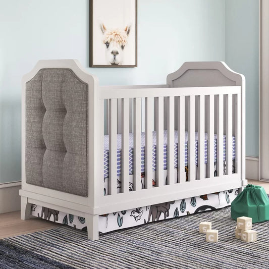 Cribs: 3-in-1 Convertible Upholstered Crib