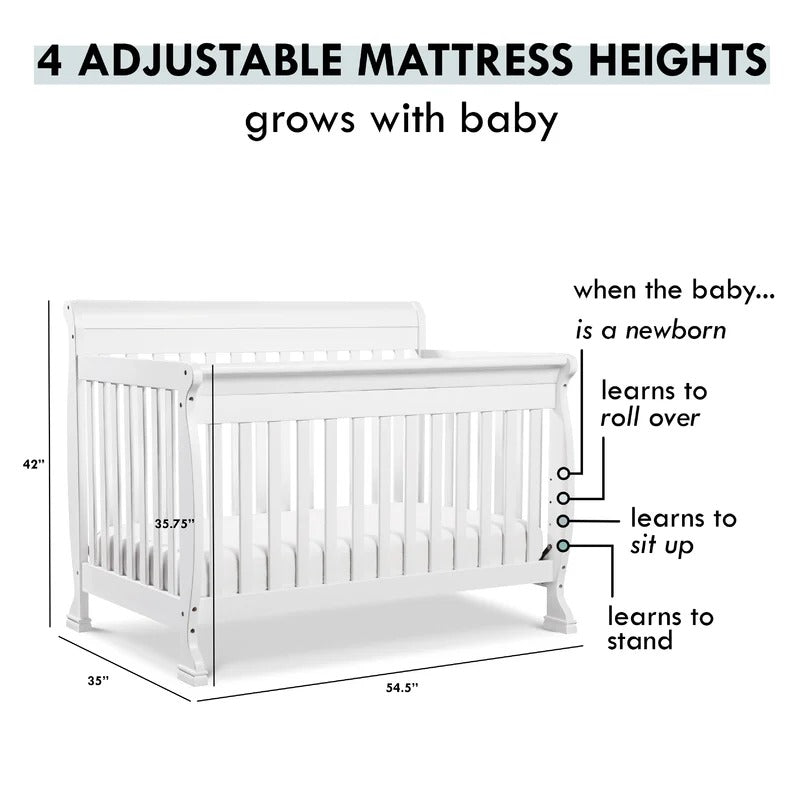 Cribs: 4-in-1 Convertible Crib