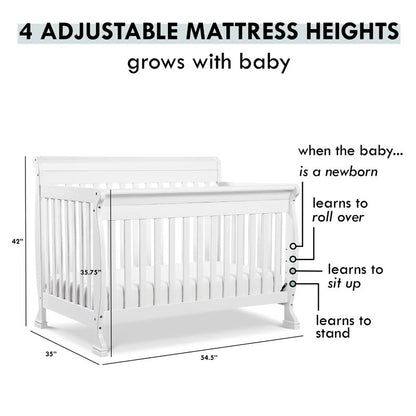 Cribs: 4-in-1 Convertible Crib