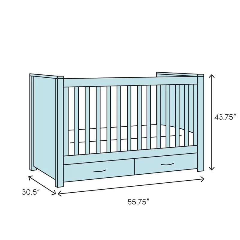 Cribs: 4-in-1 Convertible Crib