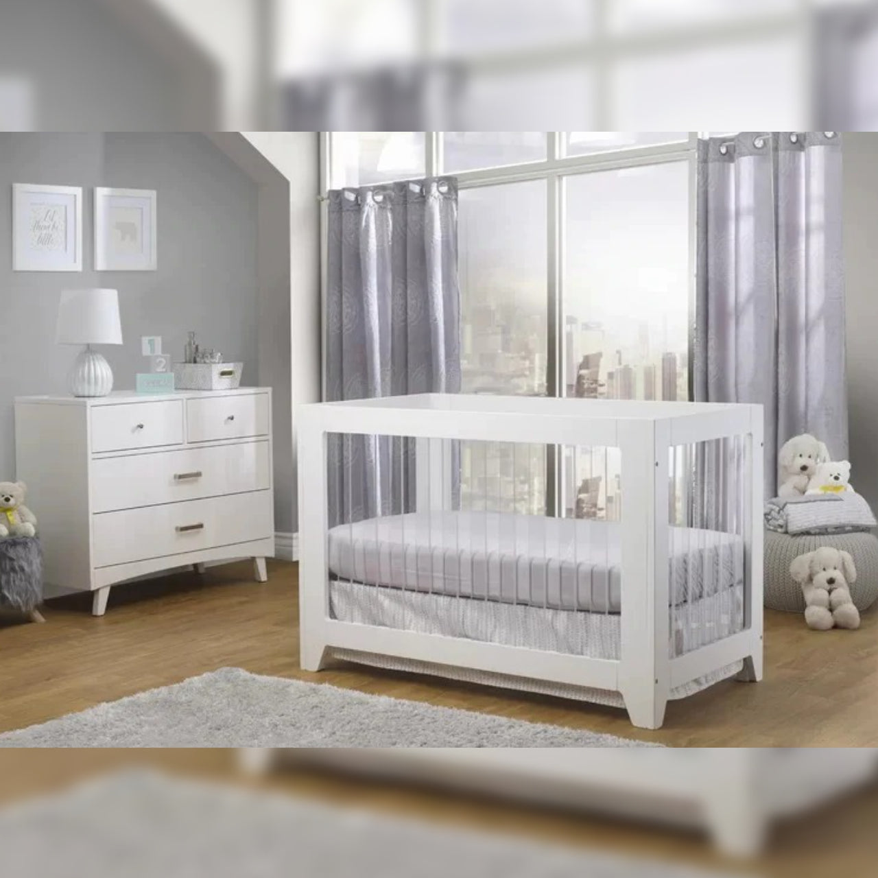 Cribs 4-in-1 Convertible Crib