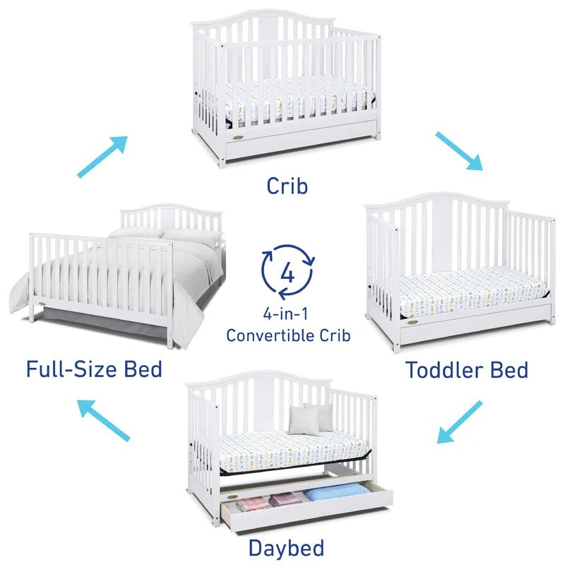 Cribs: 4-in-1 Convertible Crib with Storage