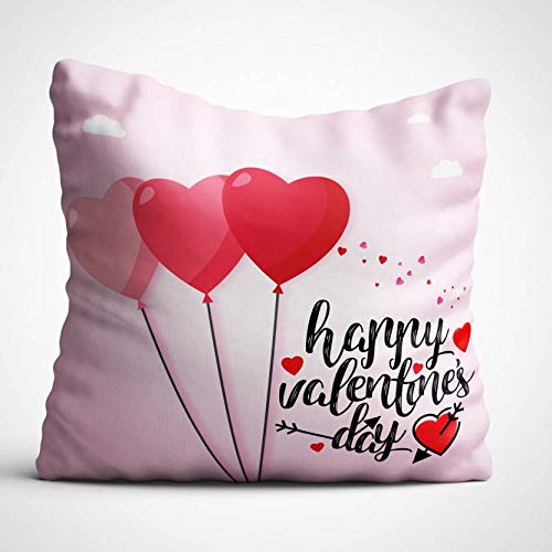 Cushion Cover: Designer Decorative Anniversary/Valentines Day Love Gifting Heart Throw Pillow/Cushion Cover