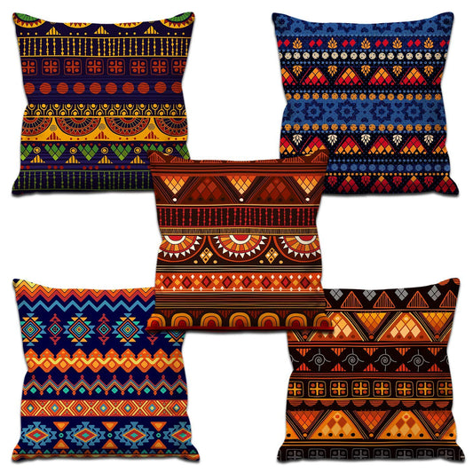 Cushion Covers: 5 Decorative Hand Made Jute Throw/Pillow Cushion Covers