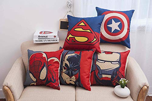 Cushion Covers: 5 Multi Colored Decorative Hand Made Cotton Cushion Covers