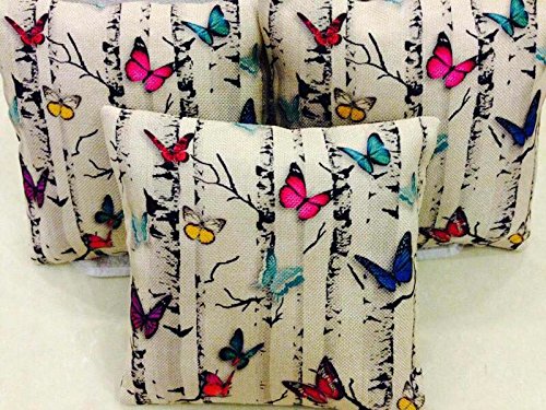 Cushion Covers:Cushion Covers: 5 Multi Colored Decorative Hand Made Cotton Cushion Covers
