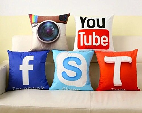 Cushion Covers: 5 Multi Colored Decorative Hand Made Cotton Cushion Covers