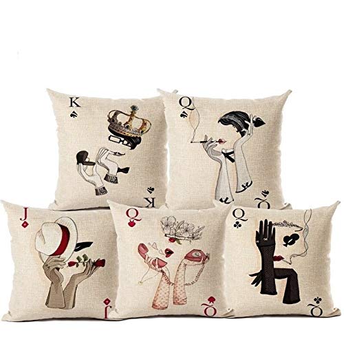 Cushion Covers: 5 Multi Colored Decorative Hand Made Velvet Cotton Cushion Covers