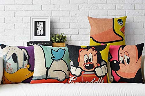 Cotton Disney Decorative Throw Pillow/Cushion Covers