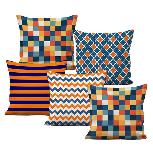 Cushion Covers: Geometric Decorative Hand Made Jute Throw/Pillow Cushion Covers