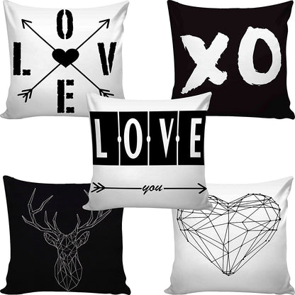 Cushion Covers: Set of 5 Cotton Cushion Covers