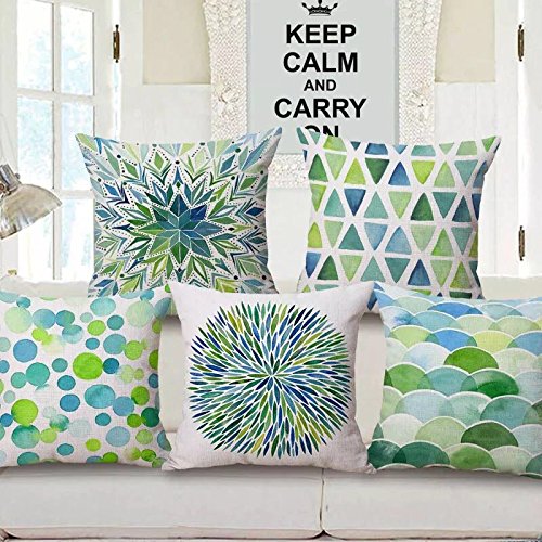 Cushion Covers: Set of 5 Decorative Hand Made Velvet Throw Pillow Cushion Covers