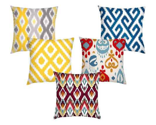 Cushion Covers: Set of 5 Designer Decorative Throw Pillow/Cushion Covers