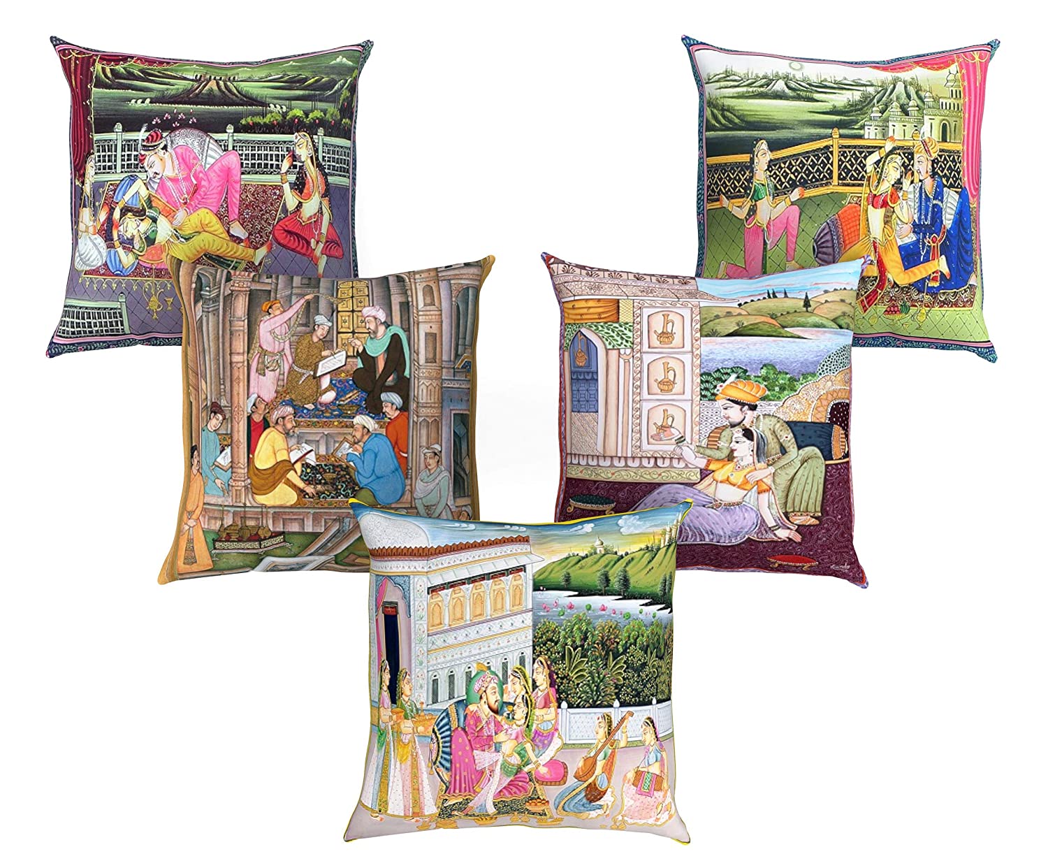 Cushion Covers: Decorative Hand Made Jute Traditional Throw/Pillow Cushion Covers