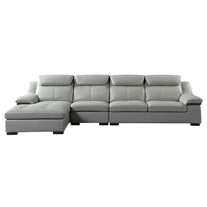 Designer Sofa Set:- European Style Modern L Shape Luxury Furniture Sofa Set (Grey)