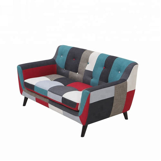 Designer Sofa Set : Fabric Legs Wood Luxury Furniture Sofa Set ( Multicolour)