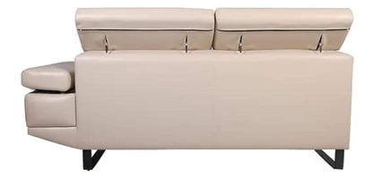 Designer Sofa Set:- Hugo L Shape 5 Seater Leatherette Sofa Set Luxury Furniture