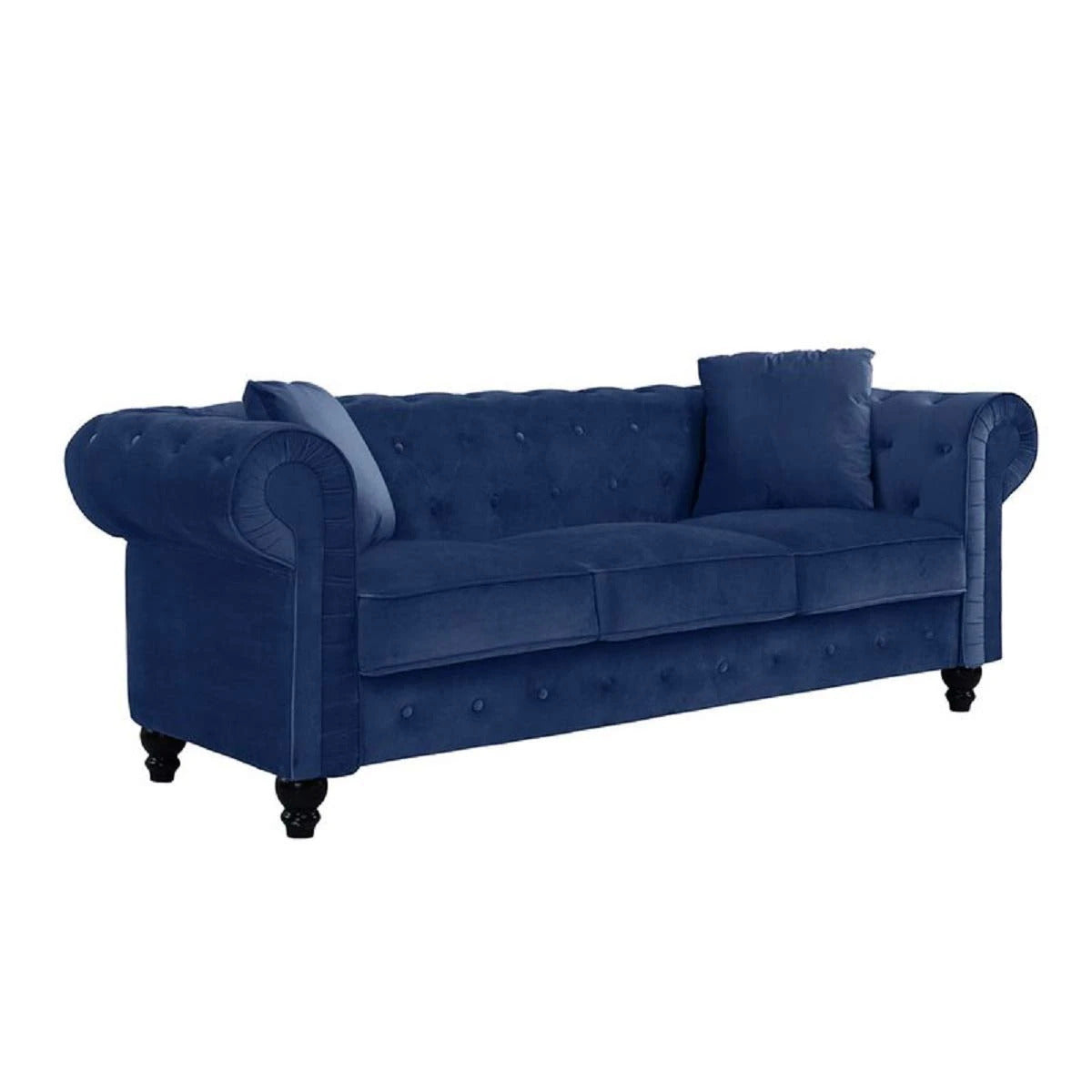 Designer Sofa Set:- Logue 3 Seater Velvet Fabric Sofa Set luxury furniture
