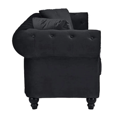 Designer Sofa Set:- Logue 3 Seater Velvet Fabric Sofa Set luxury furniture