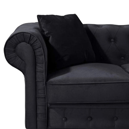 Designer Sofa Set:- Logue 3 Seater Velvet Fabric Sofa Set luxury furniture
