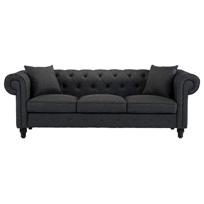 Designer Sofa Set:- Logue 3 Seater Velvet Fabric Sofa Set luxury furniture