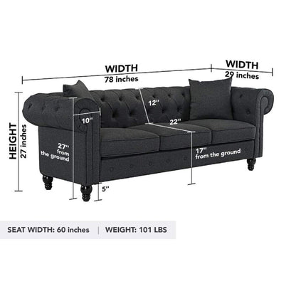 Designer Sofa Set:- Logue 3 Seater Velvet Fabric Sofa Set luxury furniture