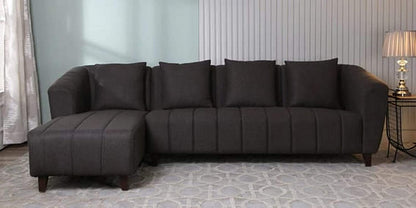 Designer Sofa Set:- Luxury Furniture L Shape 5 Seater Fabric Sofa Set