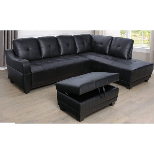 Designer Sofa Set:- Rey L Shape Sofa Set Leatherette Sofa Set Luxury Furniture