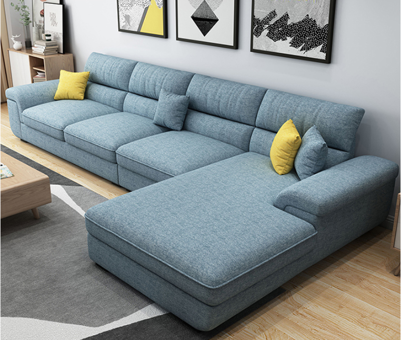 Designer Sofa Set:- Nordic Modern Style Fabric Luxury Furniture Sofa Set