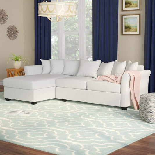 Designer Sofa Set:- Rain L Shape 5 Seater Fabric Luxury Furniture Sofa Set