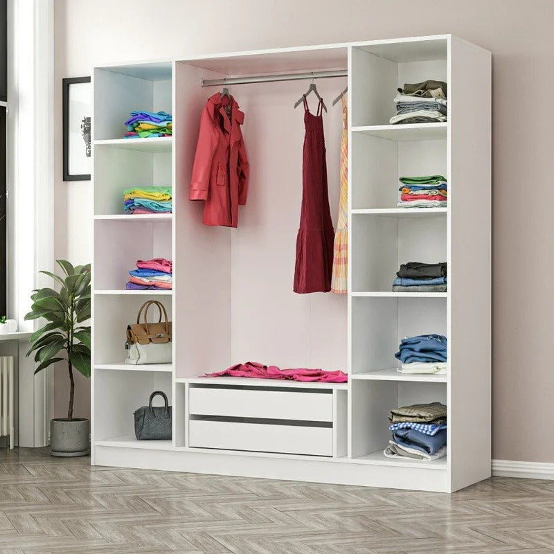 4 Door Wardrobe: Designer 4 Door Manufactured Wood Wardrobe