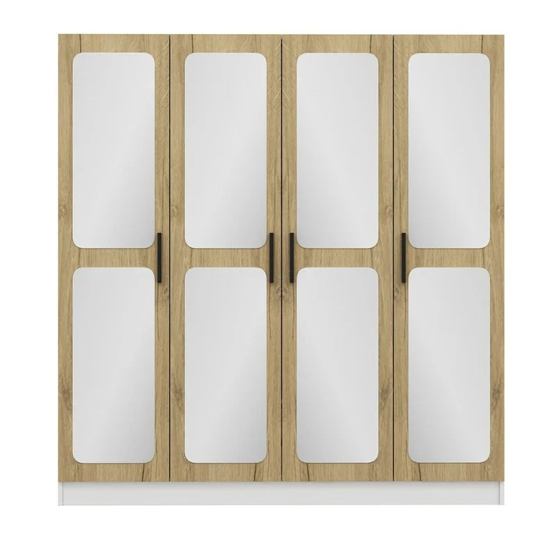 4 Door Wardrobe: Designer 4 Door Manufactured Wood Wardrobe
